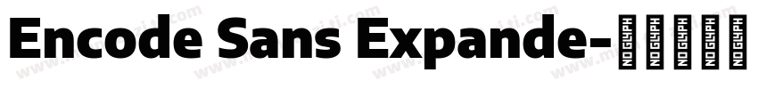 Encode Sans Expande字体转换